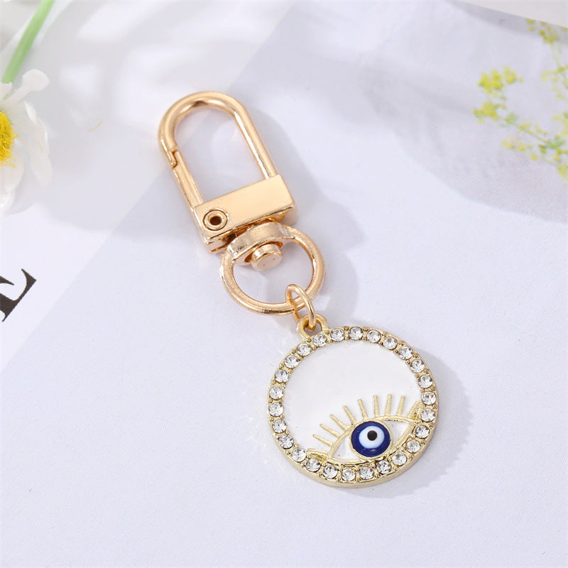 Wholesale Drip Oil Spot Drill Resin Patch Eyes Keychains